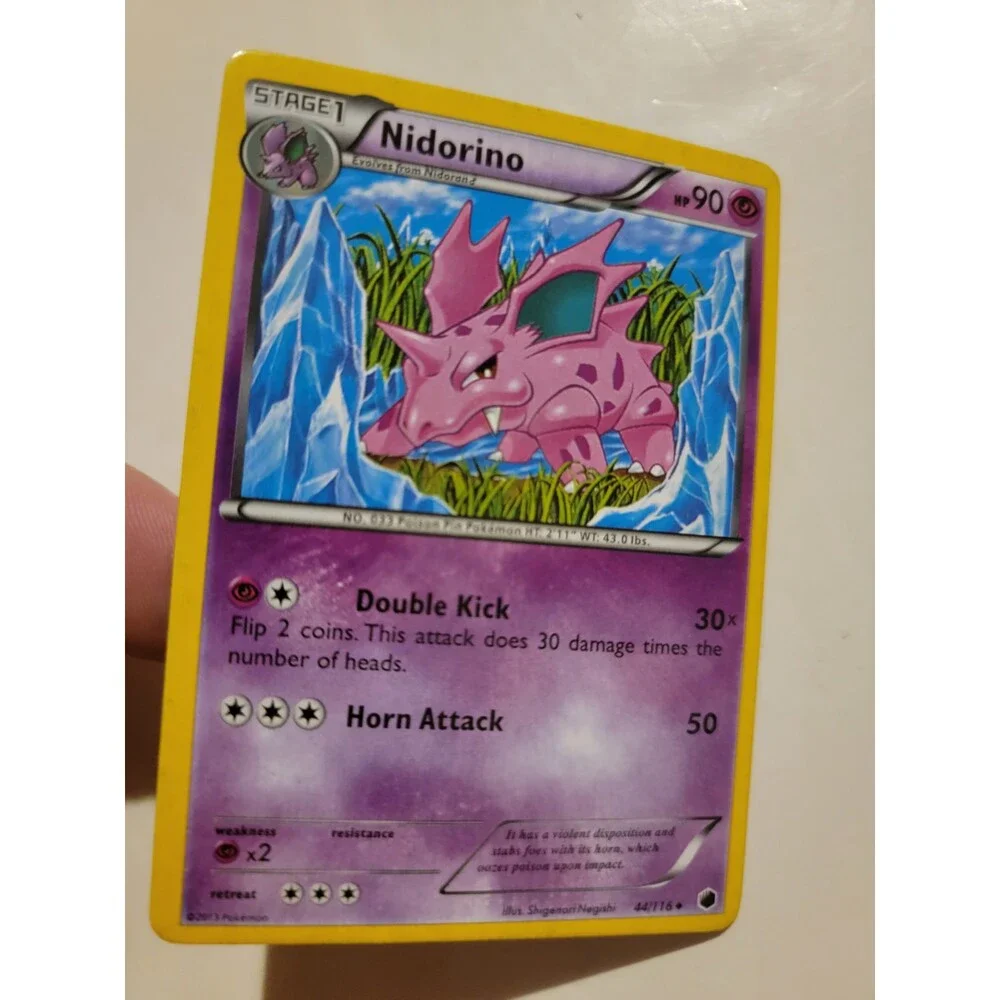 Pokemon TCG Card 2013 Black & White Plasma Freeze Nidorino 44/116 Non-Holo